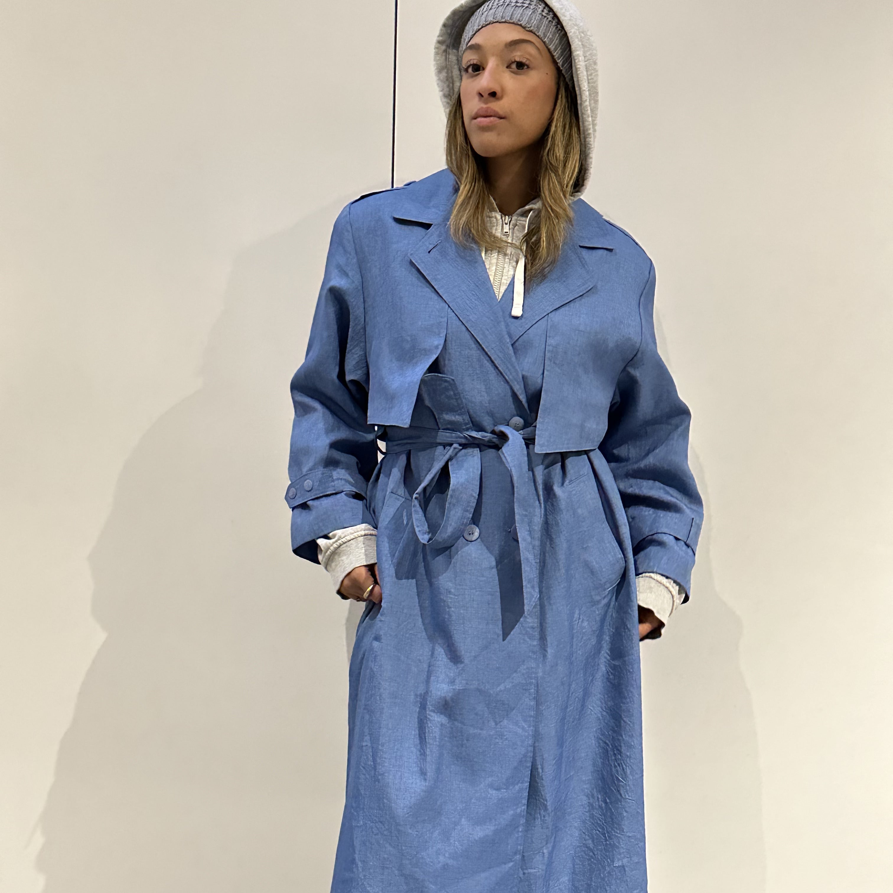 The Azure Dream trench coat