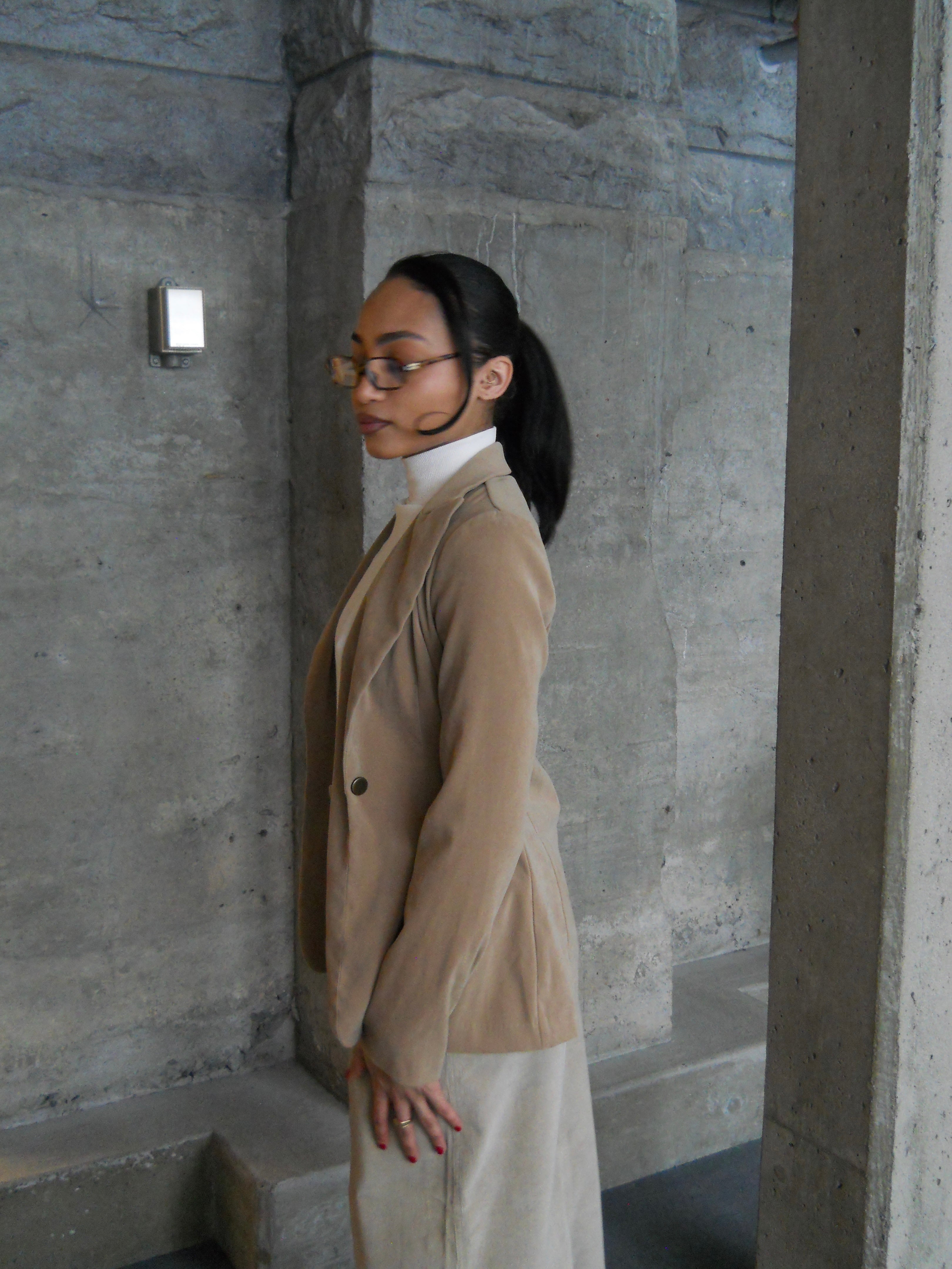 The Suede Serenity blazer