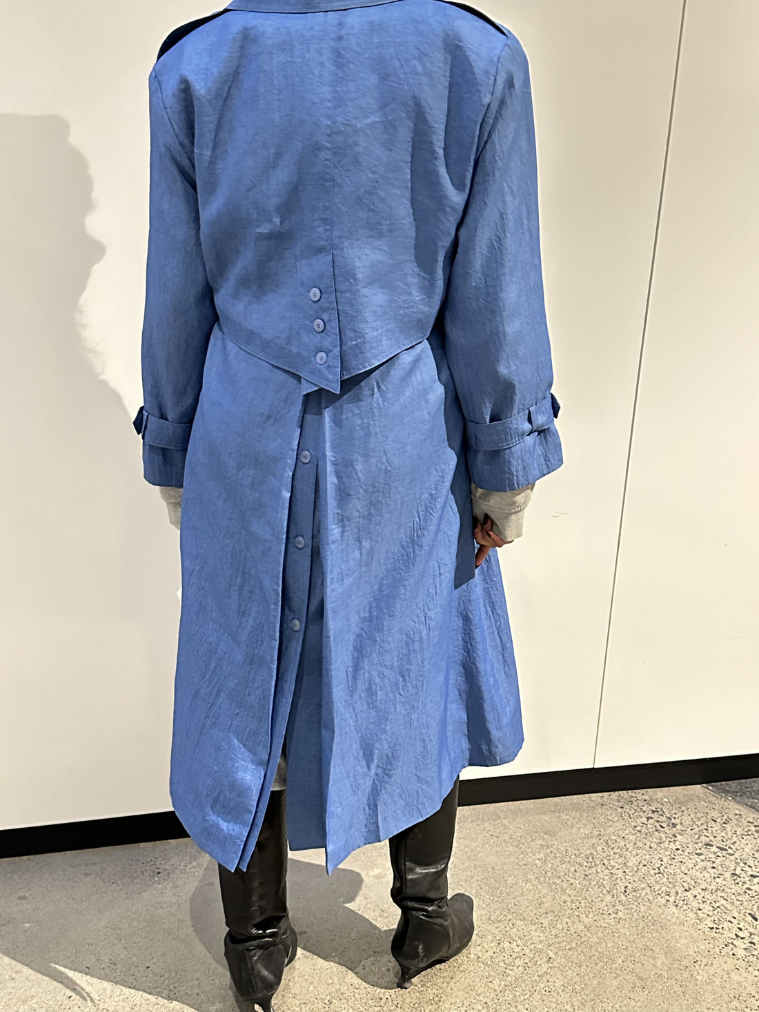 The Azure Dream trench coat