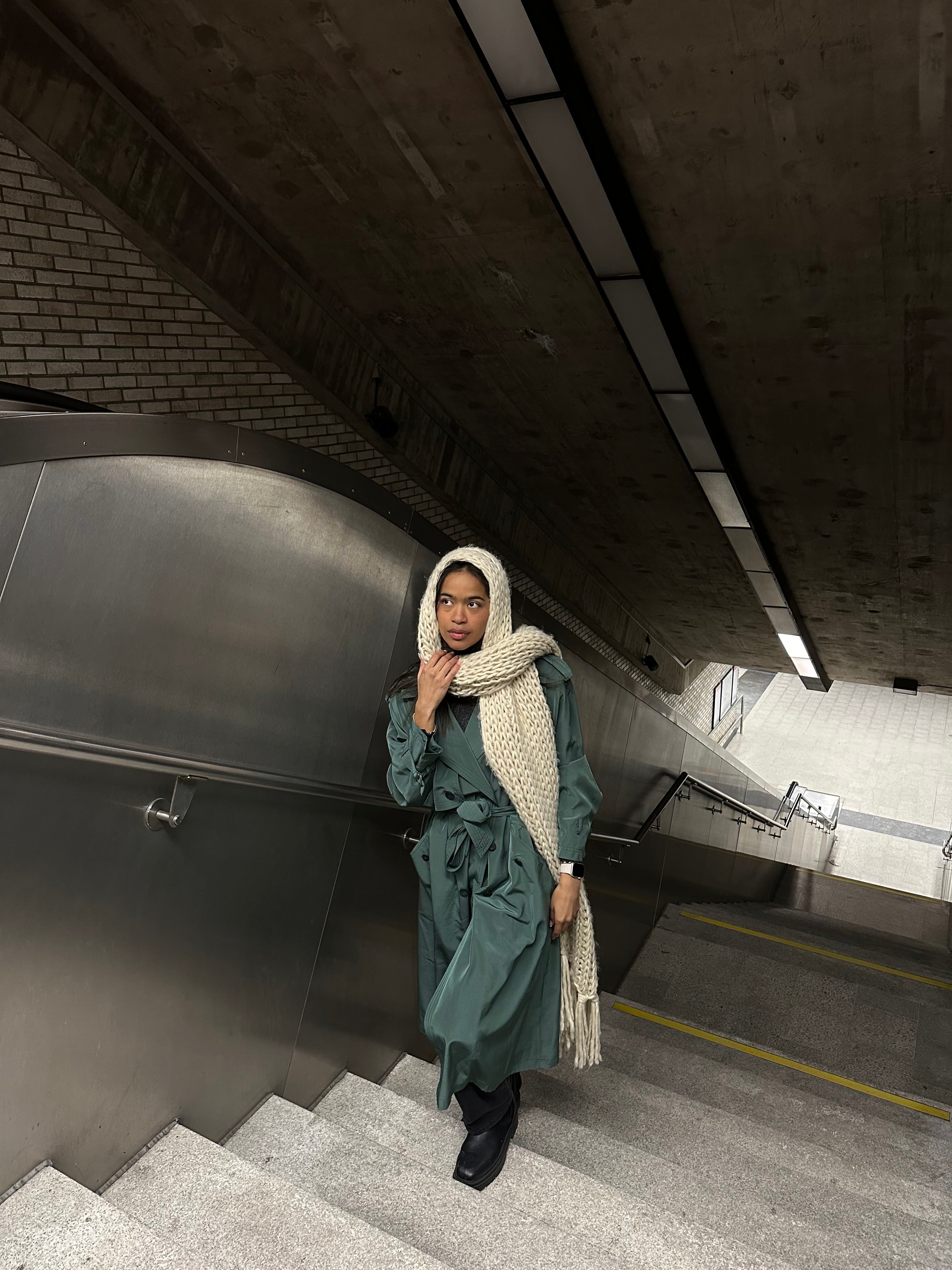 The Forest Whisper trench coat